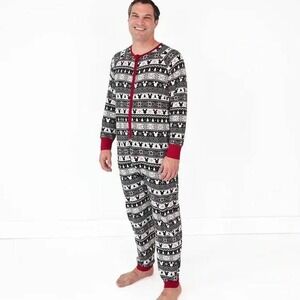 Disney Little Sleepies Mickey Mouse Fair Isle Print Pajamas Mens Small New W Tag
